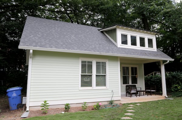 An example of an an accessory dwelling unit in Virginia-Highland; the city permitted them in most of the city several years ago. (Christine Tannous / christine.tannous@ajc.com)