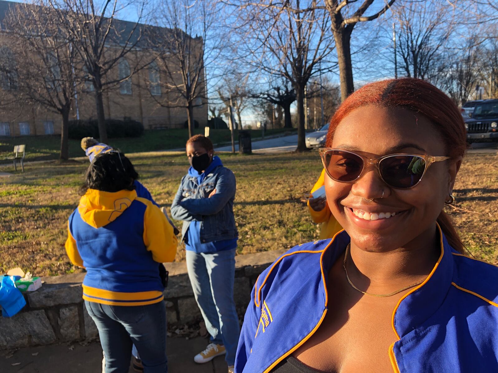 Christina Burrell, president of Sigma Gamma Rho chapter at Clark Atlanta University.