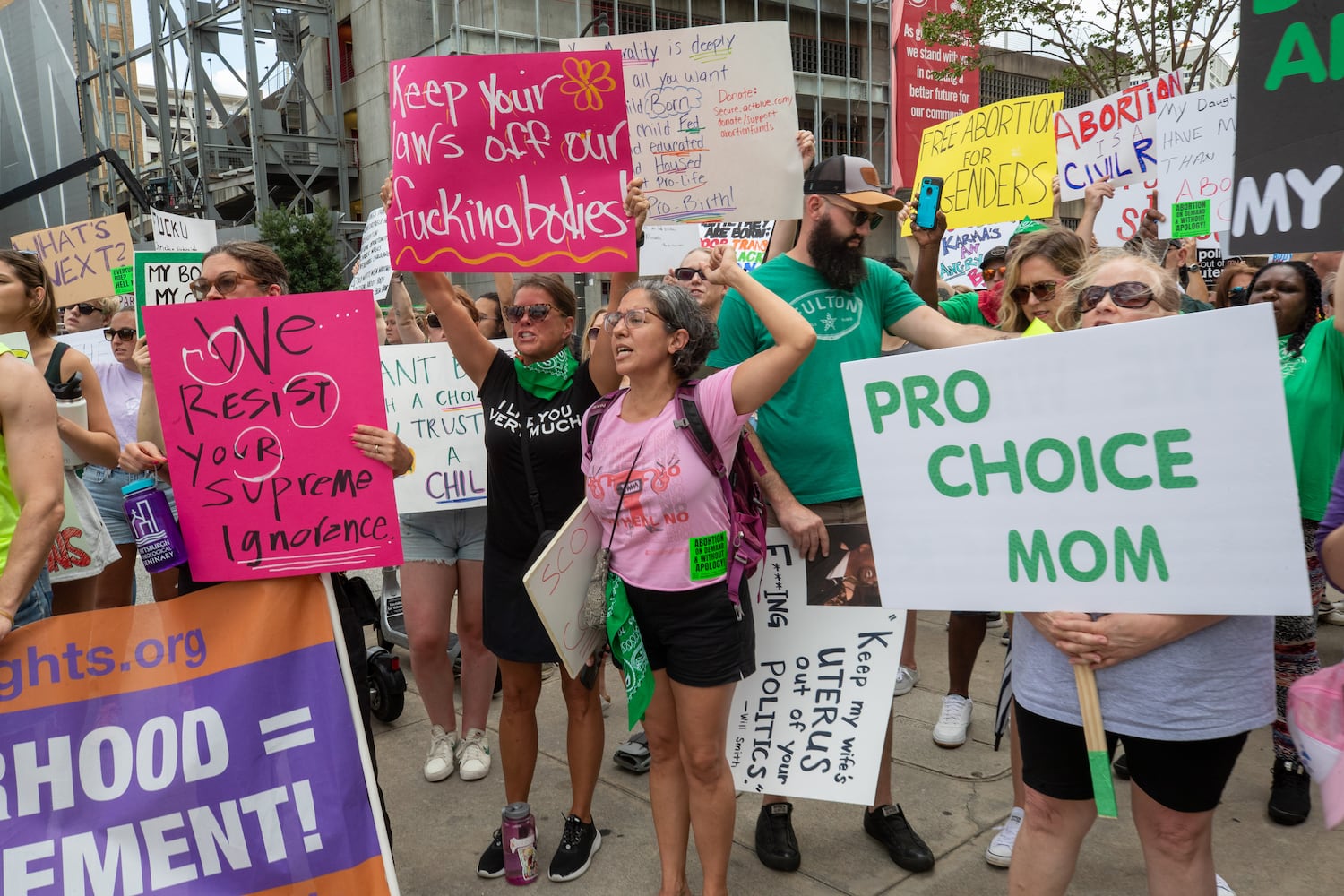 Abortion rights activists protester