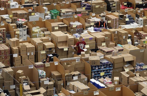 FILE PHOTO:  Amazon fulfillment center.