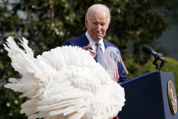 President Joe Biden pardoned Liberty the turkey at the White House last year.