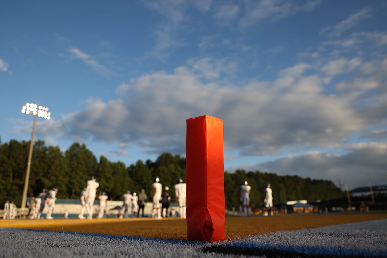 The view before the Georgia High School football game between Alpharetta and Chattahoochee at Chattahoochee high school Friday, September 25, 2020 in Johns Creek, Ga.. JASON GETZ FOR THE ATLANTA JOURNAL-CONSTITUTION