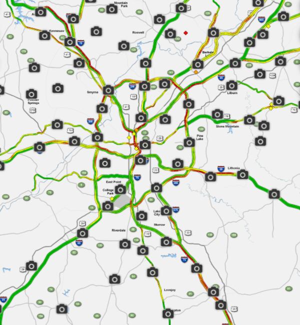 At 5 p.m., several interstates are moving slow, according to the WSB 24-hour Traffic Center.