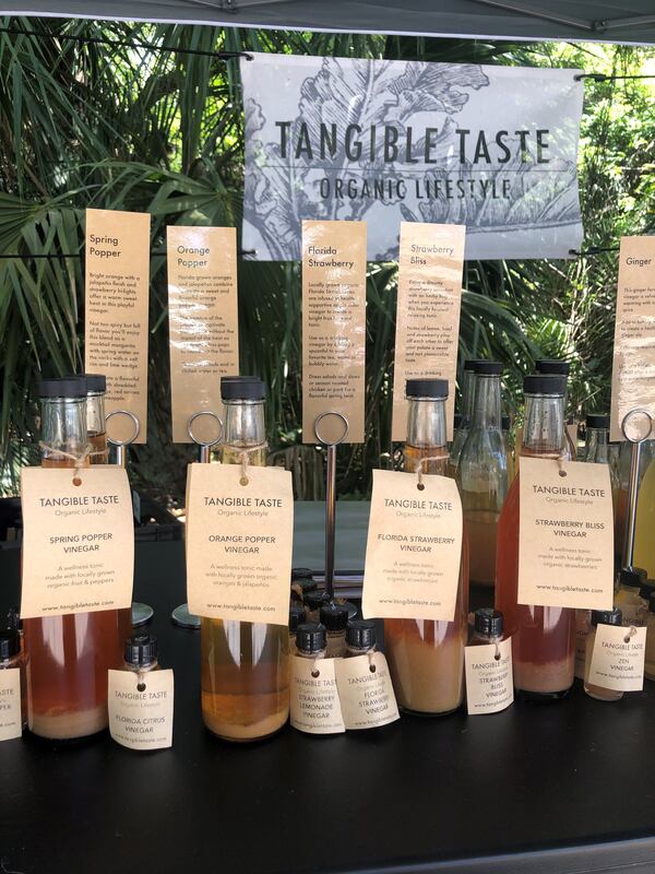 Flavored vinegars. (Courtesy of Tangible Taste)