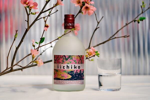 Iichiko's Silhouette is a bottled ode to cherry blossom season in Japan. Courtesy of Daniel Schwartz