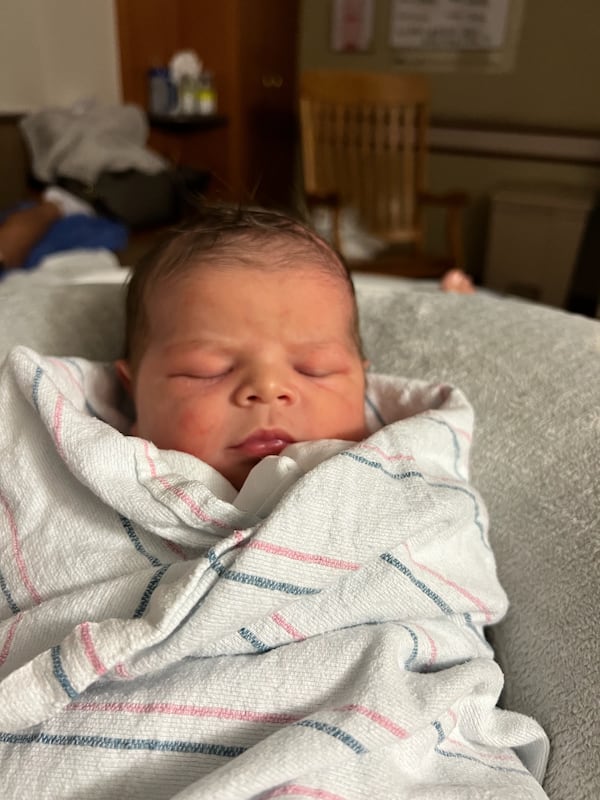 Cason Pastner, son of Georgia Tech basketball coach Josh Pastner, was born Nov. 4, 2021, weighing nine pounds and one ounce. (Photo courtesy Josh Pastner)