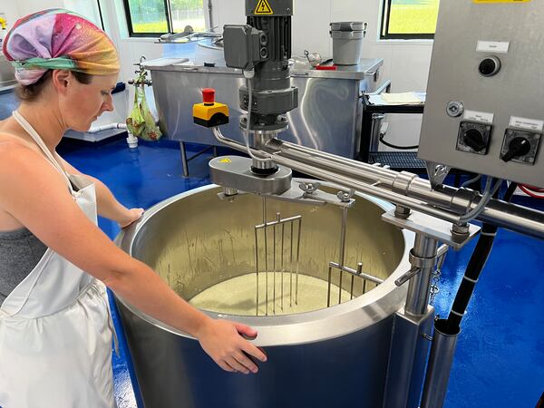 Hannah Walker is the cheesemaker at Rosemary and Thyme Creamery. (Courtesy of Hannah Walker)