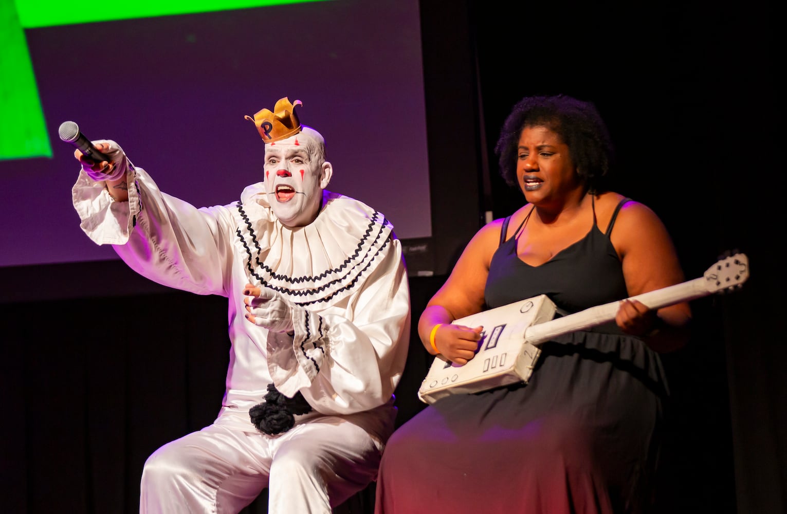 Atlanta, Ga: Puddles Pity Party sang for a packed house at Variety Playhouse, blazing through his renditions of all the classics on Saturday Sept. 7, 2024. (RYAN FLEISHER FOR THE ATLANTA JOURNAL-CONSTITUTION)