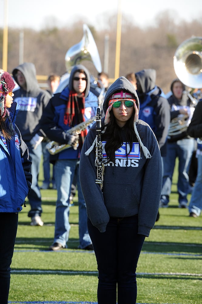 GSU Marching Band practices for the last time at Flint Hill School in Fairfax, VA.