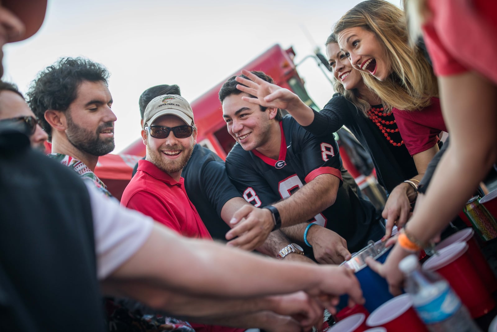 Fans enjoy tailgating before the SEC championship game Saturday, Dec. 2, 2017, in Atlanta. In their season rematch, No. 6 Georgia defeated No. 2 Auburn 28-7.