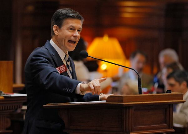 State Rep. Brett Harrell sponsored the alcohol delivery legislation.  BOB ANDRES  /BANDRES@AJC.COM