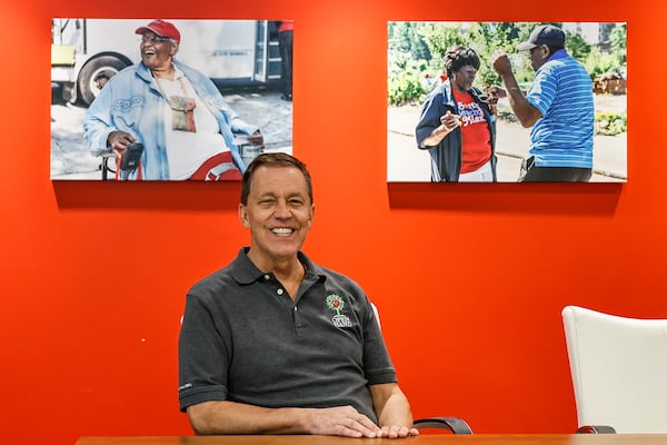 Matt Pieper, executive director at Open Hand poses for a portrait at headquarters in Atlanta. (Natrice Miller/natrice.miller@ajc.com)