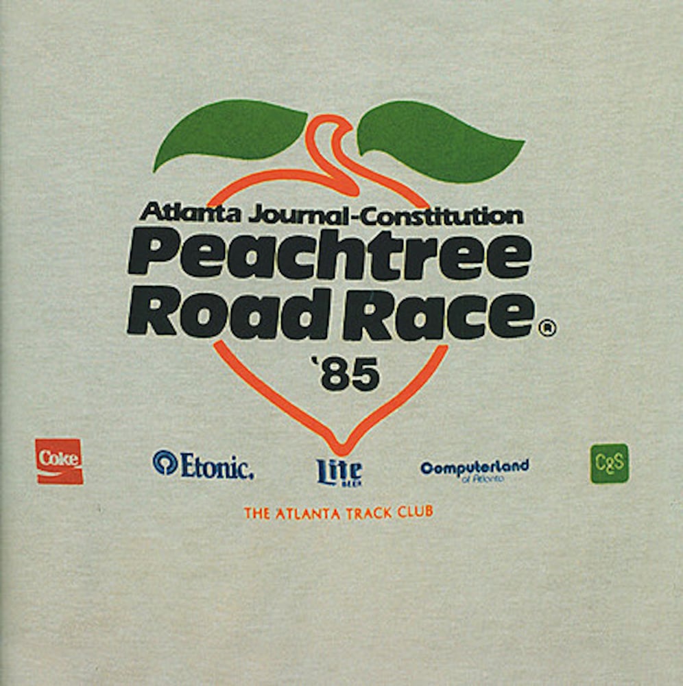 Peachtree Road Race: 1980s T-shirts