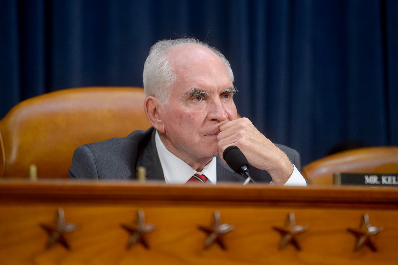 Chairman Rep. Mike Kelly, R-Pa., leads the first public hearing of a bipartisan congressional task force investigating the assassination attempts against Republican presidential nominee former President Donald Trump, on Capitol Hill in Washington, Thursday, Sept. 26, 2024. (AP Photo/Rod Lamkey, Jr.)