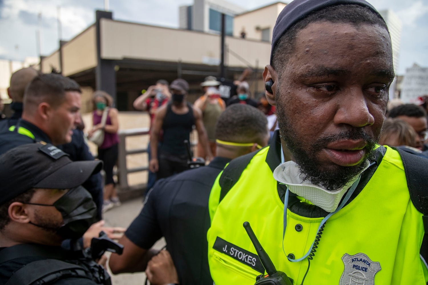 PHOTOS: Atlanta rally against police violence draws hundreds, turns violent