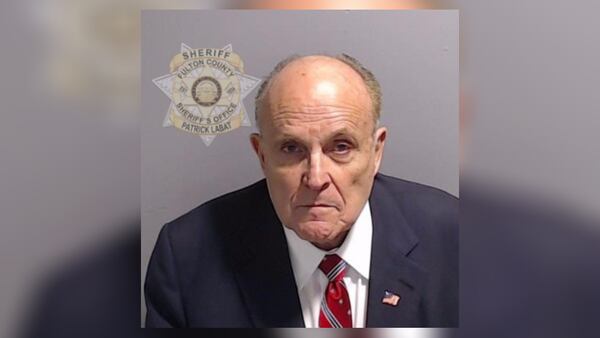 Booking shot of Rudolph Giuliani at the Fulton County Jail on Aug. 22, 2023. (Fulton County Sheriff's Office)