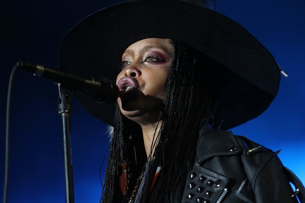 Erykah Badu performing at ONE Music Fest at the Aaron's Lakewood Amphitheater in 2016. Photo: Akili-Casundria Ramsess/Special to the AJC