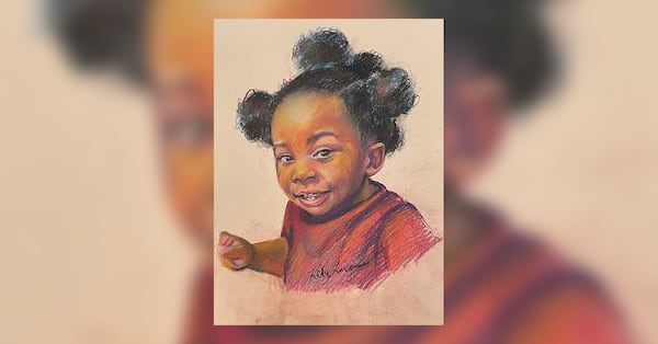 A composite sketch of the toddler by GBI artist Kelly Lawson.