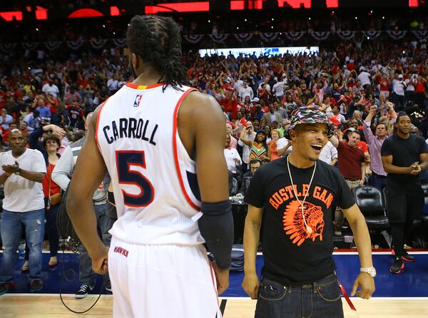 T.I. at a Hawks game. AJC file photo: Curtis Compton, ccompton@ajc.com