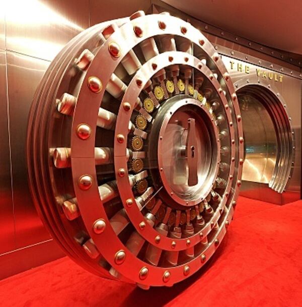 The tumbler door to the vault of Coca-Cola's secret formula