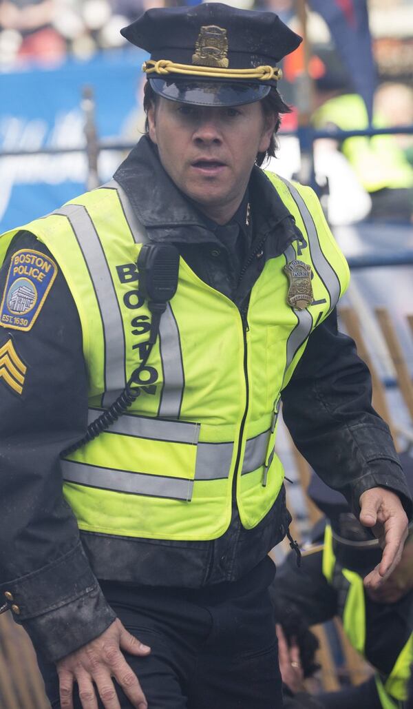 “Patriot’s Day,” opening Jan. 13, casts Mark Wahlberg as a police officer investigating the Boston Marathon bombing. CONTRIBUTED BY: Karen Ballard/CBS Films