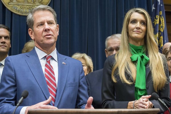 Gov. Brian Kemp tapped finance executive Kelly Loeffler to a U.S. Senate seat. AJC/Alyssa Pointer