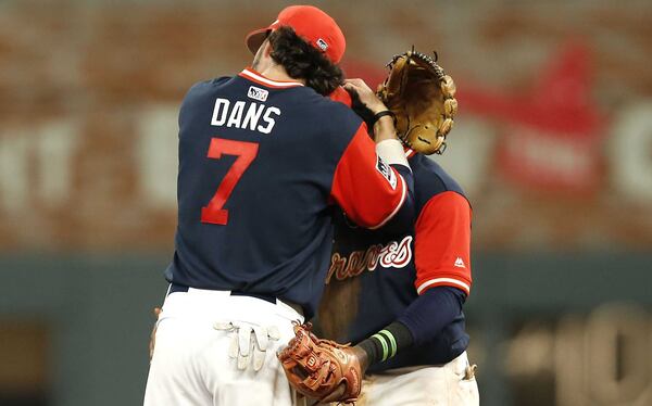 Shortstop Dansby Swanson wore 'DANS' as his nickname last season too.