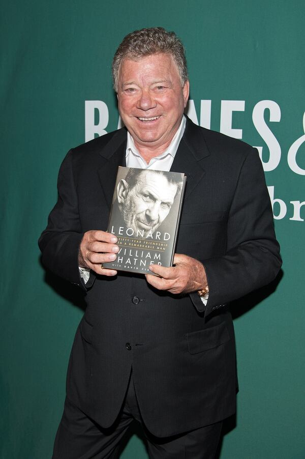 NEW YORK, NY - FEBRUARY 15: William Shatner promotes his book "Leonard: My Fifty-Year Friendship with a Remarkable Man" at Barnes & Noble Union Square on February 15, 2016 in New York City. (Photo by D Dipasupil/Getty Images)