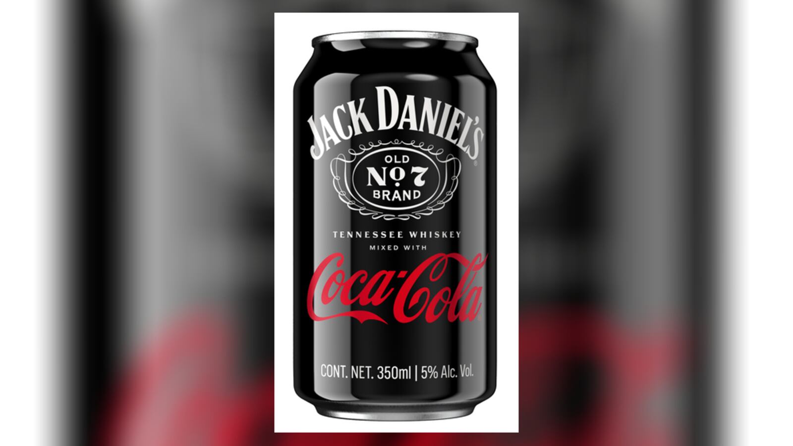 Jack Daniel’s & Coca-Cola RTD, inspired by the classic bar cocktail, is made with Jack Daniel’s Tennessee Whiskey and Coca-Cola. (Prototype can, courtesy of Brown-Forman Corporation/The Coca-Cola Company)