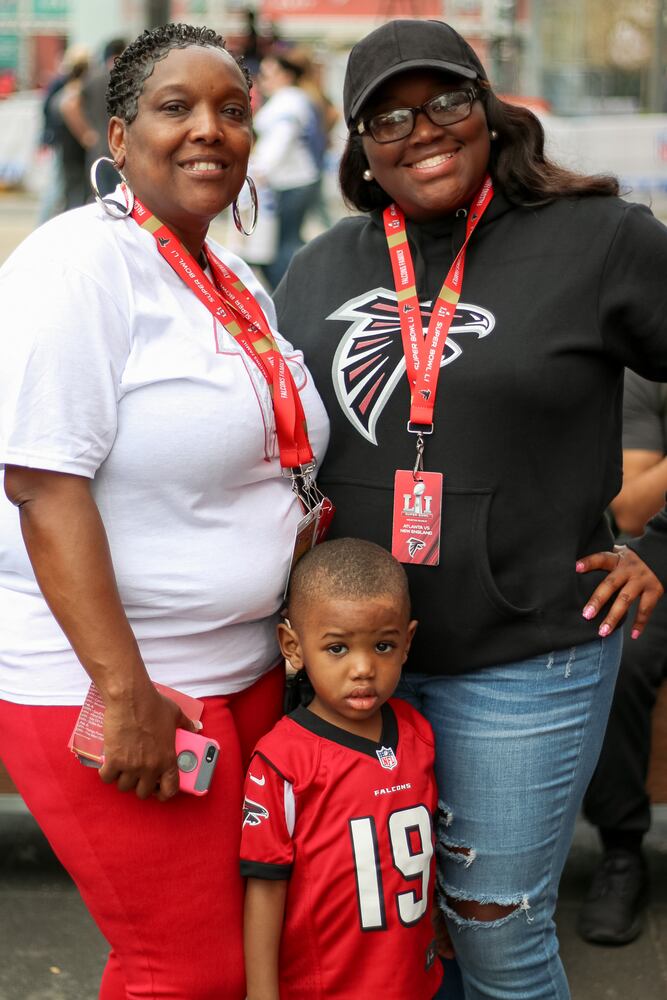 Falcons fans in Houston