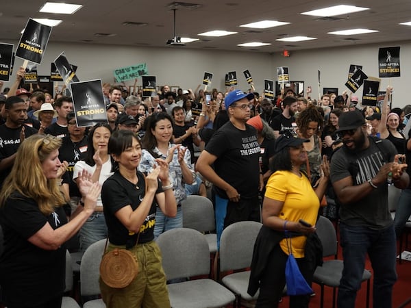 Local members of SAG-AFTRA rally in Atlanta. Photos: Kurt Yue Photography