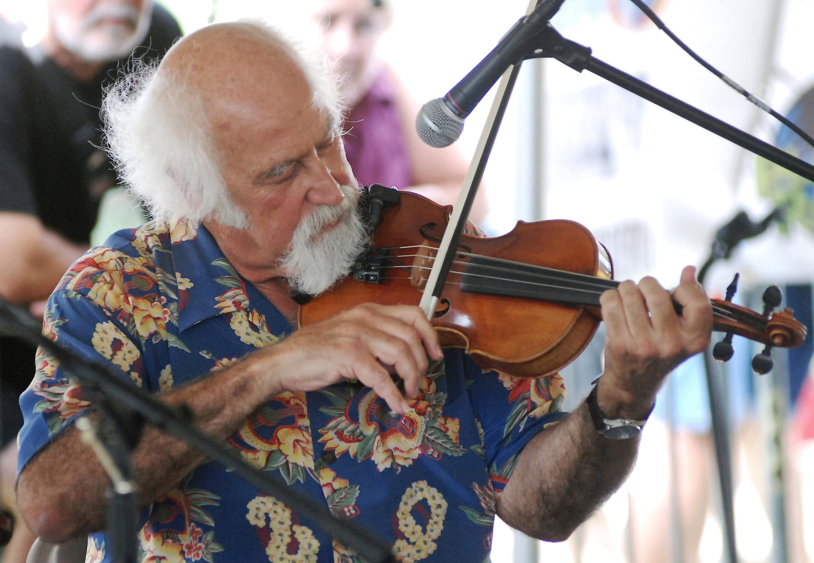 FILE - Michael Doucet plays the fiddle during a performance at Festivals Acadiens et Creoles in Lafayette, La., Oct. 14, 2012. (Dominick Cross/The Daily Advertiser via AP, File)