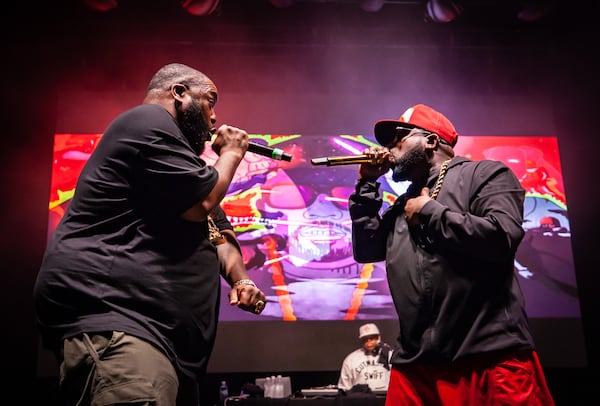 Killer Mike joined Big Boi at the final show of the "Big Night Out" concert series at Centennial Olympic Park on Oct. 25, 2020.