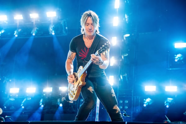 Keith Urban performs during CMA Fest 2022 on Thursday, June 8, 2022, at Nissan Stadium in Nashville, Tenn. (Photo by Amy Harris/Invision/AP)