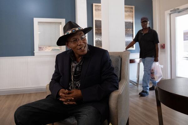 Joe Howard, a longtime resident at the Rosalynn Apartments in Chamblee, talks about living in the apartments Monday, July 24, 2023. (Ben Gray / Ben@BenGray.com)