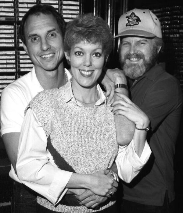 Gary McKee, Yetta Levitt and Bob Carr (Willis the Guard) during their heyday at 94Q. CREDIT: AJC file photo