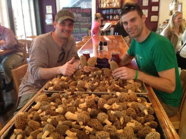 Foraged morel mushrooms will be on the menu du jour at the restaurants in the Unsukay group, where Todd Mussman (left) is a co-founder. 
(Courtesy of Todd Mussman)