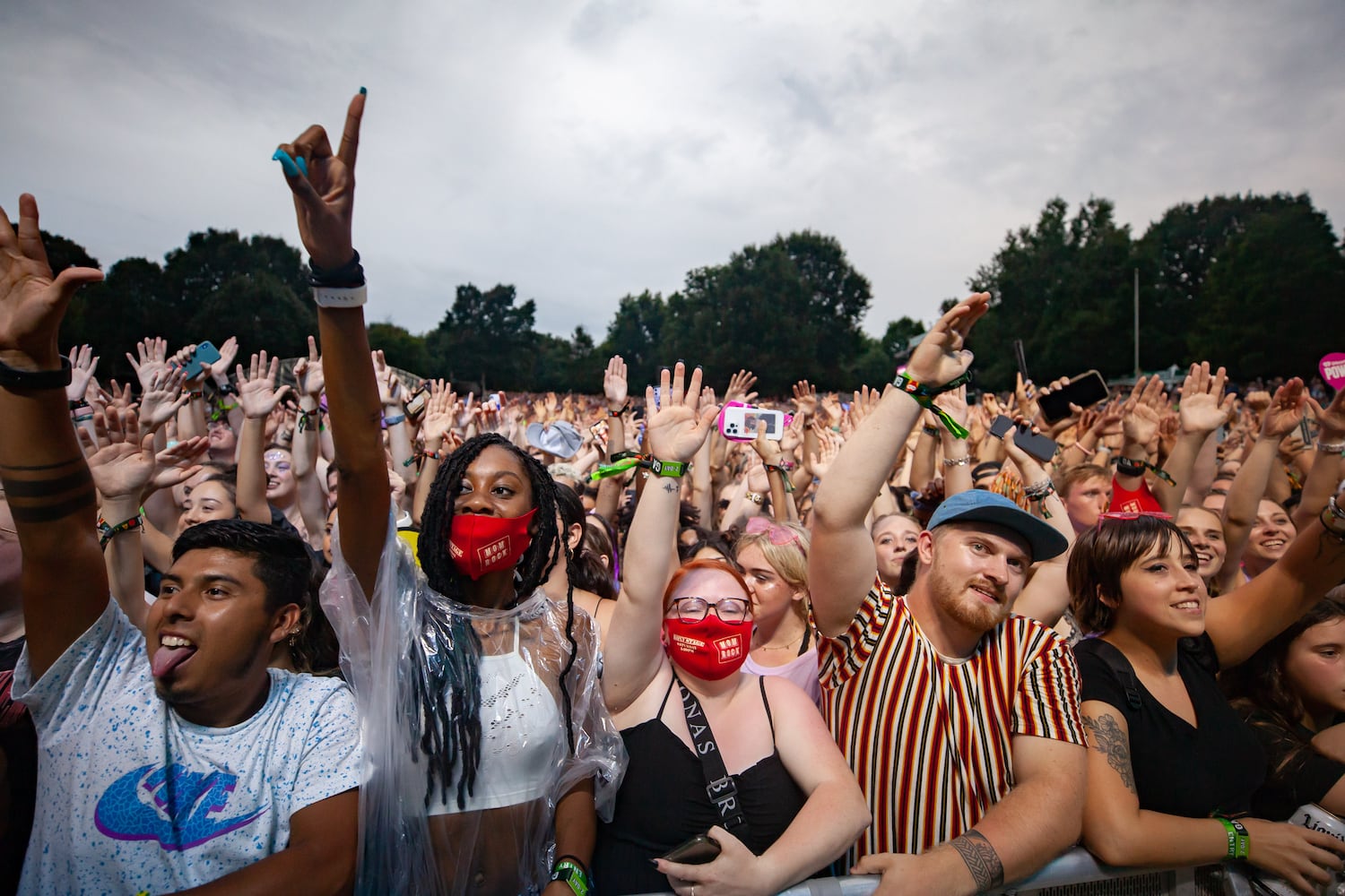 Fans cheer on 21 Savage at Music Midtown on Saturday, September 18, 2021, in Piedmont Park. (Photo: Ryan Fleisher for The Atlanta Journal-Constitution)