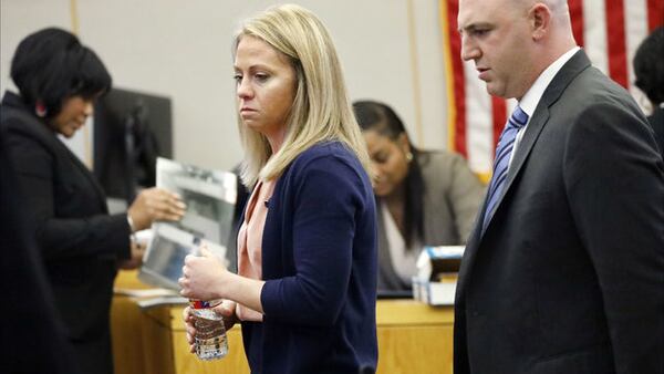 Former Dallas police officer Amber Guyger is pictured in court Wednesday, Sept. 25, 2019, for her murder trial in the Sept. 6, 2018, death of her neighbor, Botham Jean. Guyger shot Jean after entering his apartment instead of her own by mistake.