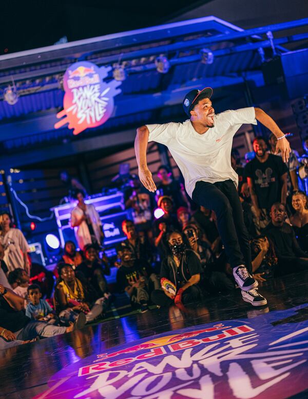 Carlito "King Luffy" Walker competes at Red Bull Dance Your Style Qualifier in Tampa, Florida on April 9, 2023.