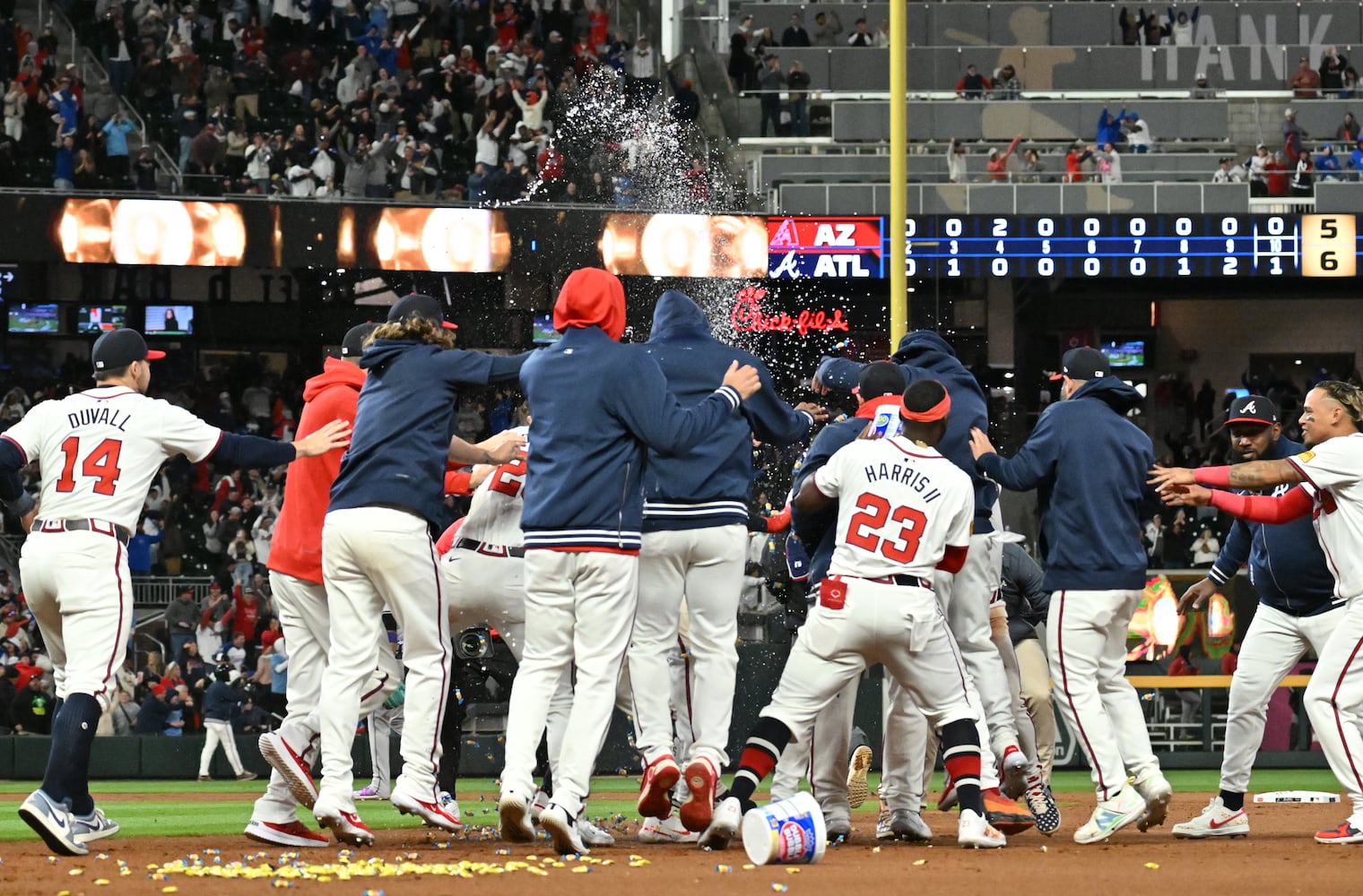 Braves vs. D'Backs home opener