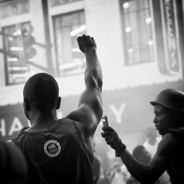 From the #1960 Now series by Atlanta photographer Sheila Pree Bright. (#ATLisReady and Black Lives Matter Atlanta Chapter Protest Shootings of Philando Castile and Alton Sterling, Atlanta, GA), 2016