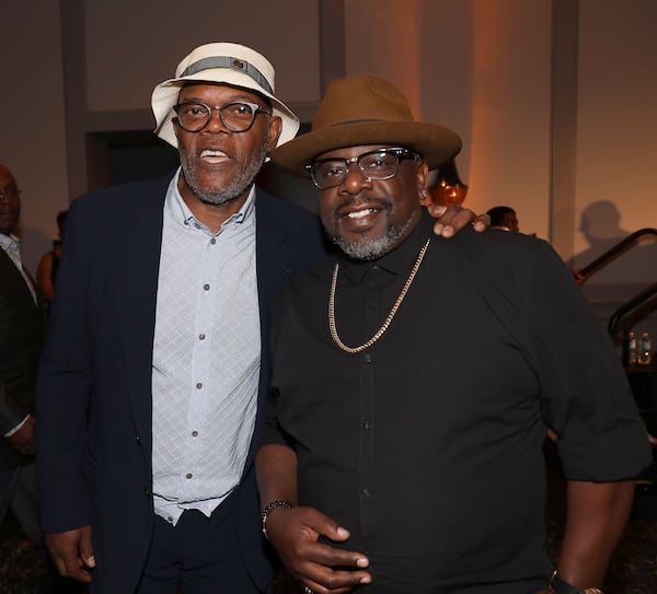  Samuel L. Jackson and Cedric the Entertainer at the True Colors gala. Photo: Tyson Horne