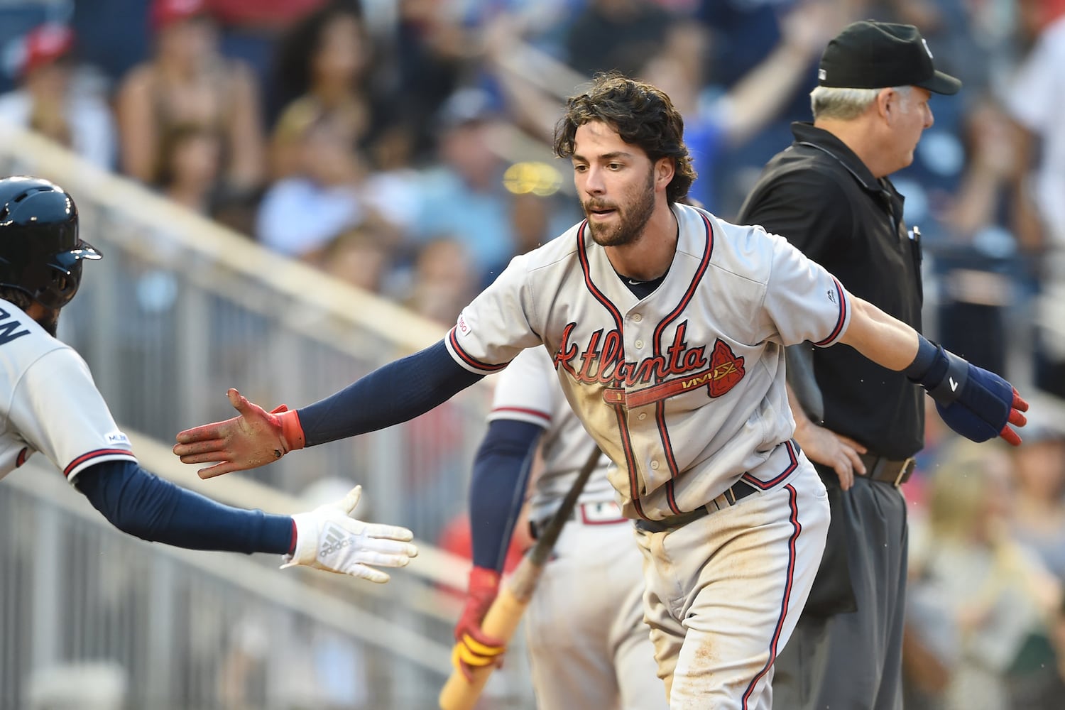 Photos: Culberson injured in Braves’ win over Nationals