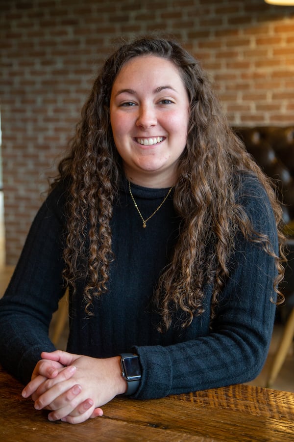 Portrait of Ellie Jones who has been with the Brasfield & Gorrie for 2.5 years. For the Top Workplace Large company category. PHIL SKINNER FOR THE ATLANTA JOURNAL-CONSTITUTION.