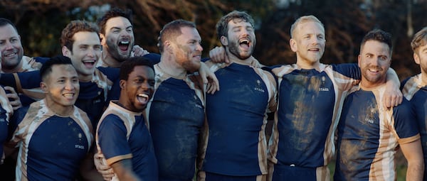 "In From the Side" is the story of an intense romance at a gay rugby club in England. It is among the movies to be screened at the 2022 Out on Film festival. Photo: Out on Film