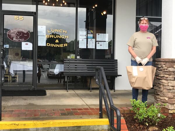 Nancy Goodrich said navigating the COVID-19 pandemic is “just another hurdle.” In the restaurant business, “you never know what’s going to happen from day to day,” she said. (Ligaya Figueras / ligaya.figueras@ajc.com)