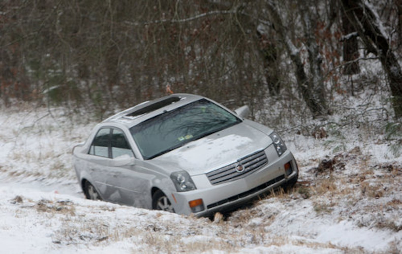 Atlanta weather: Snowy roads