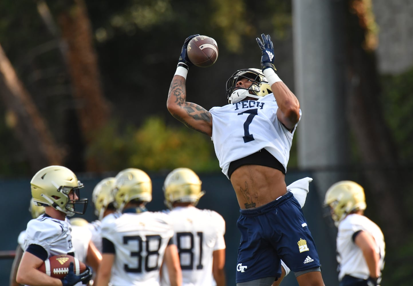 Georgia Tech football practice photo