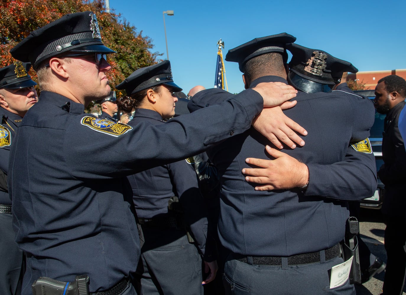 funeral service for Officer Paramhans Desai